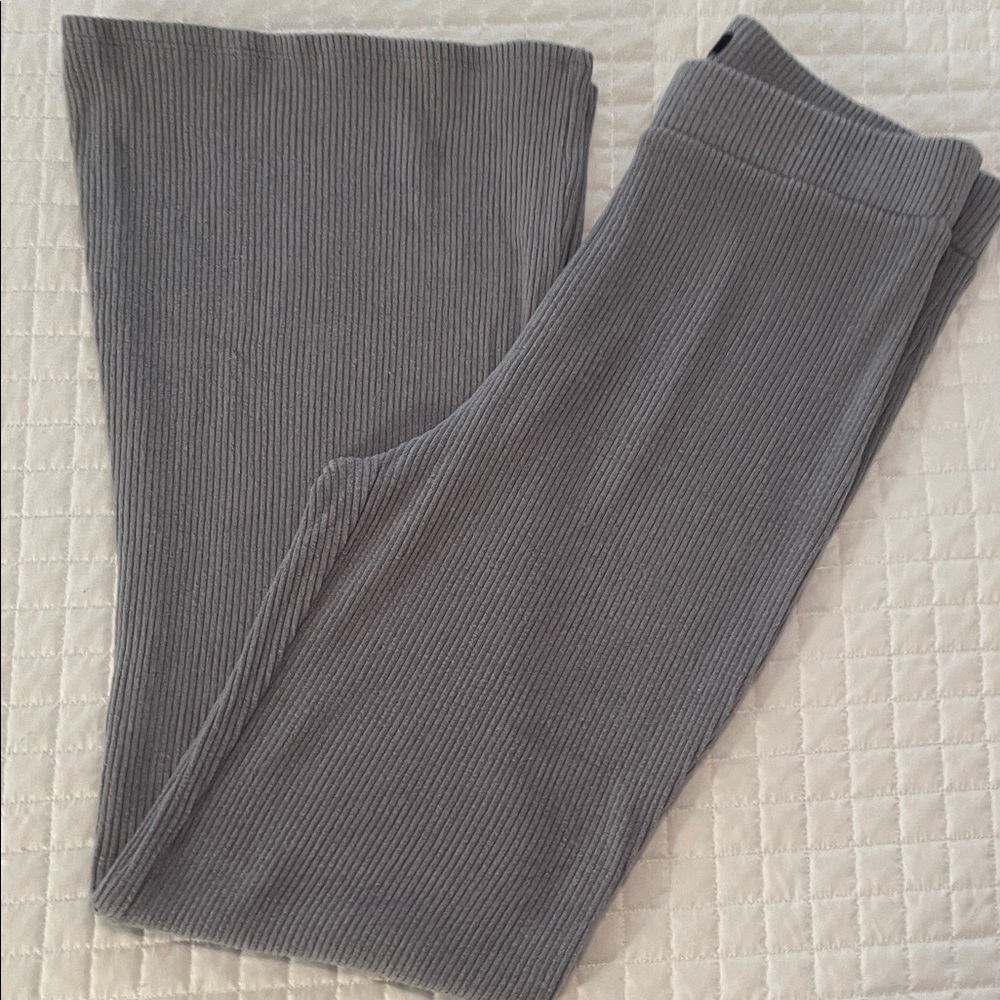 Express Ribbed Gray Pants